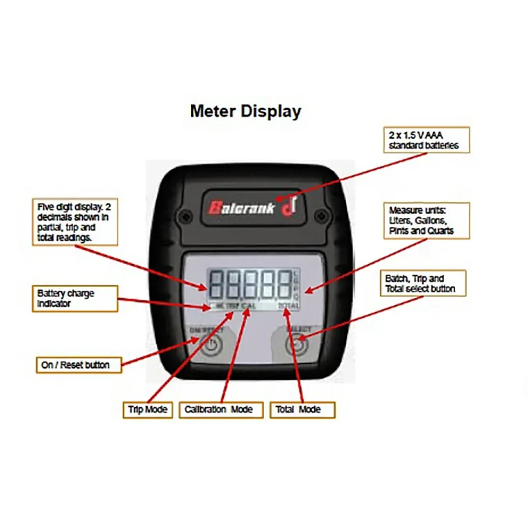 Balcrank 3330-159 Flex-Memory Electronic Oil Meter Face