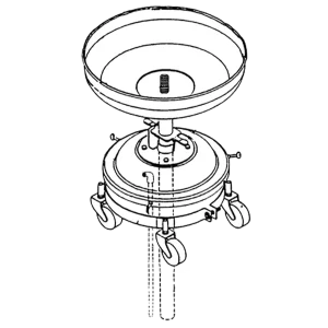 Balcrank 4110-027 Spillguard Drumless Used Oil Drain – 16 Gallon
