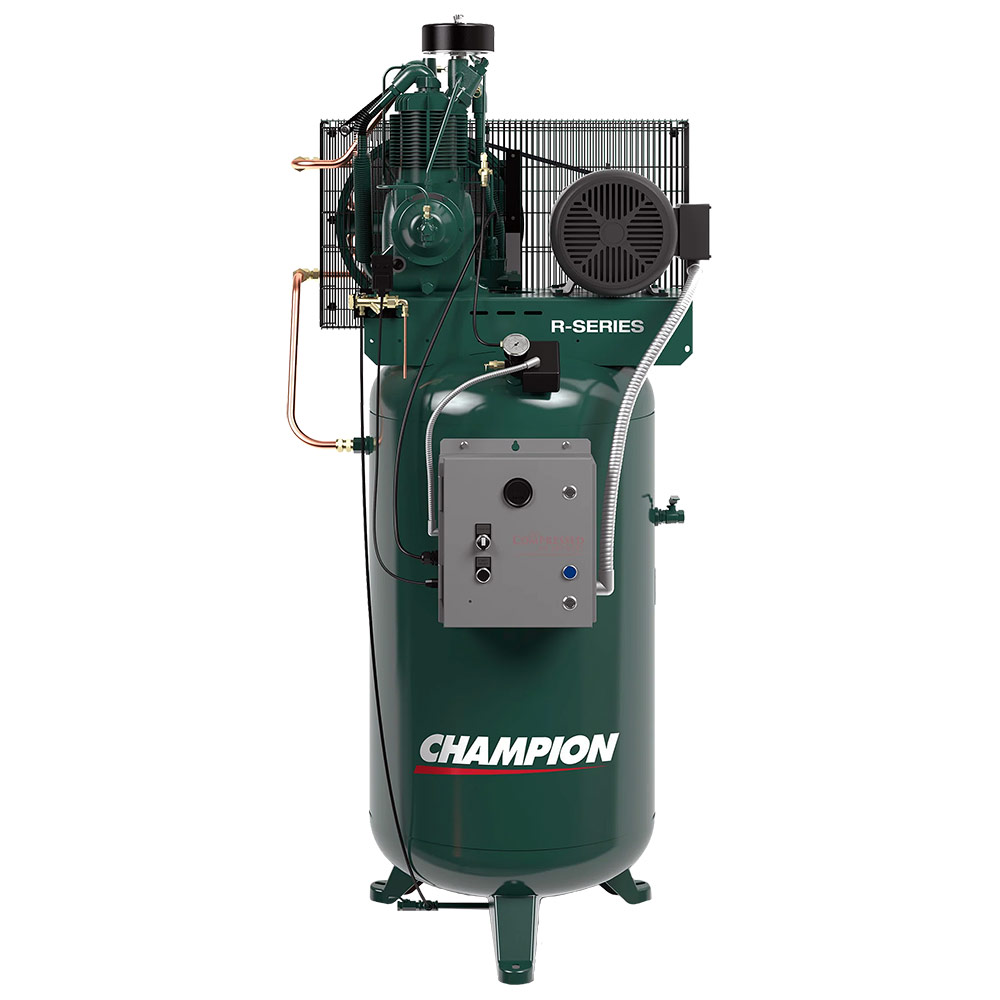 CP_VR7F-8_IMG Champion VR7F-8 7.5 HP 80-Gallon Vertical Air Compressor - Front View