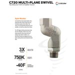 Catlow C720 Multi-Plane 3/4-Inch Fuel Swivel - Image 3