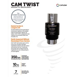 Catlow CTM75 CAM TWIST Magnetic Breakaway Spec Sheet