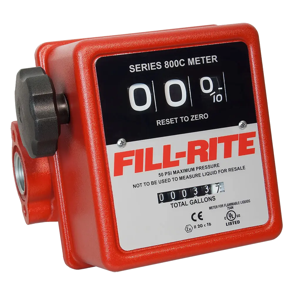 FR_807C_IMG Fill-Rite 807C 3-digit mechanical fuel transfer meter front view