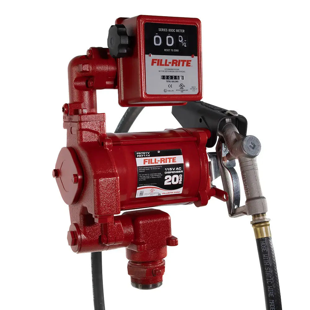 FR_FR701V_IMG1 Fill-Rite FR701V 115V Fuel Transfer Pump with meter and nozzle