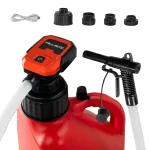 Fill-Rite FRBPA battery-powered liquid transfer pump with automatic shut-off nozzle