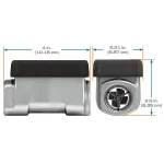 Crosscut view of GPI 01A Digital Fuel Meter 113255-1 turbine opening