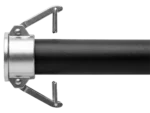 Graco 108491 coupled hose with metal end fittings and a black hose section.