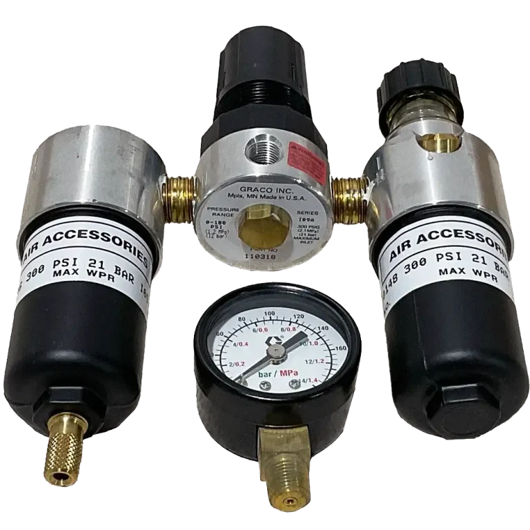 Graco 110149 air line filter regulator lubricator kit 1/4 inch NPT