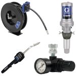 Graco 2003349 Oil Pump Reel Kit with Hose Reel, Meter, and Regulator