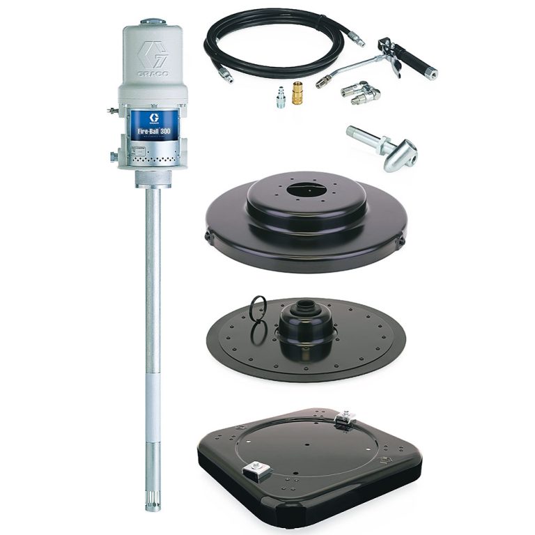 Graco Fire-Ball 300 Series 50:1 Grease Pump Package with Portable Caster Base – Part Number 225006
