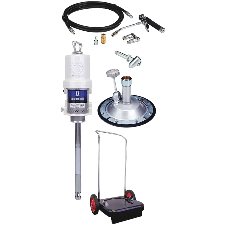 Graco Fire-Ball 300 50:1 Cart-Mounted Grease Pump Package
