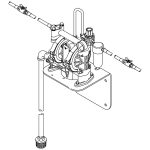 Graco Husky 307 Series Diaphragm Pump Package Operational rendition image