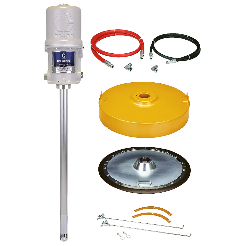 GR_243818_IMG Graco Fire-Ball 425 75:1 400 lb. Open-Head Cover-Mounted Package