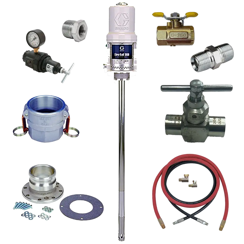 GR_244645_Package_IMG Graco Fire-Ball 300 Series 50:1 Grease Pump Package – Horizontal Mount (244645)