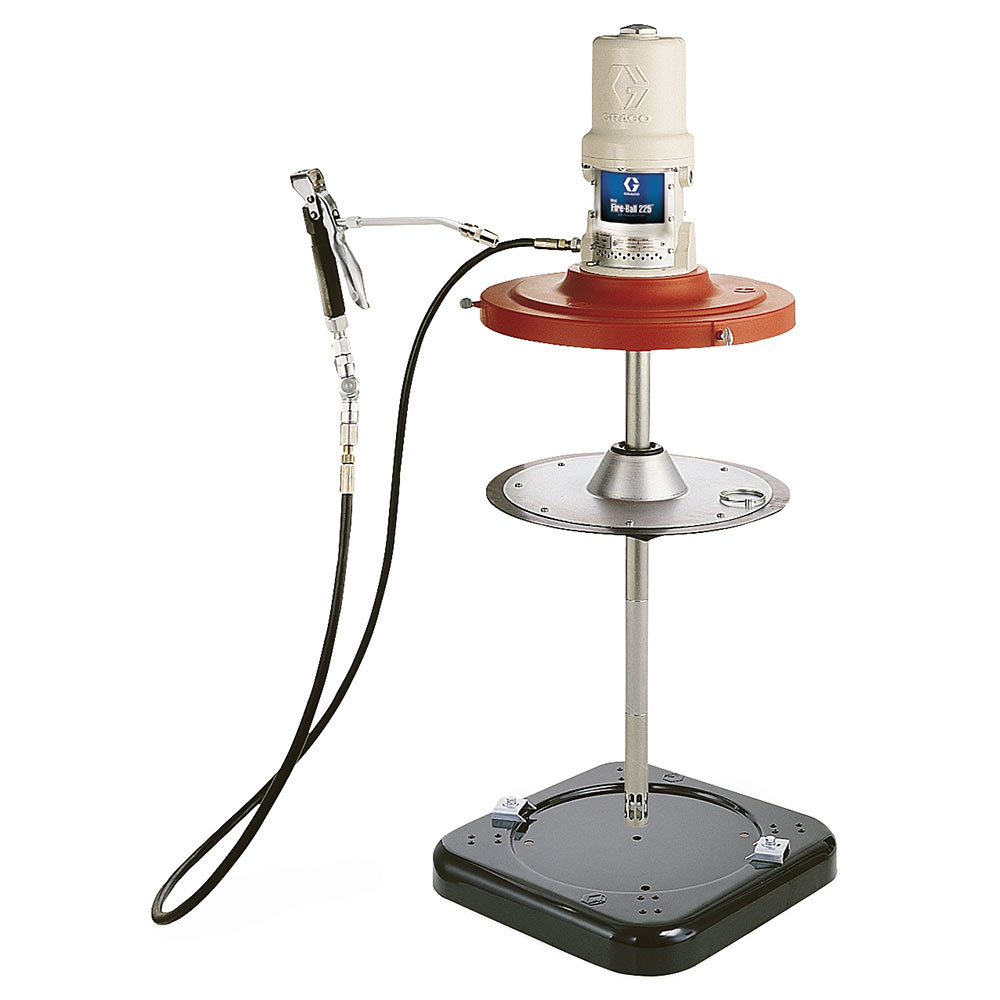 GR_246915_IMG1 Graco Mini Fire-Ball 225 50:1 Portable Caster Base Grease Pump Package 246915