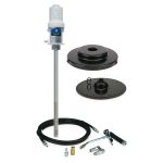 Graco Mini Fire-Ball 225 Pump, Caster Base, Follow Plate, Drum Cover, Dispense Kit, Holster, Shim – Part 246915
