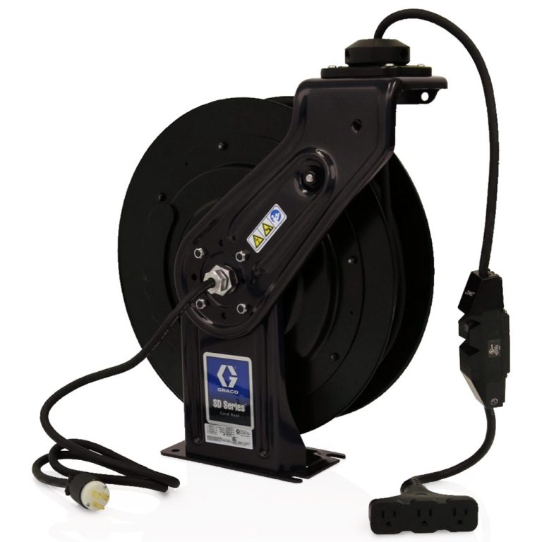 Graco 24Y864 SD Series 5 Cord Reel with 50 ft GFCI cable