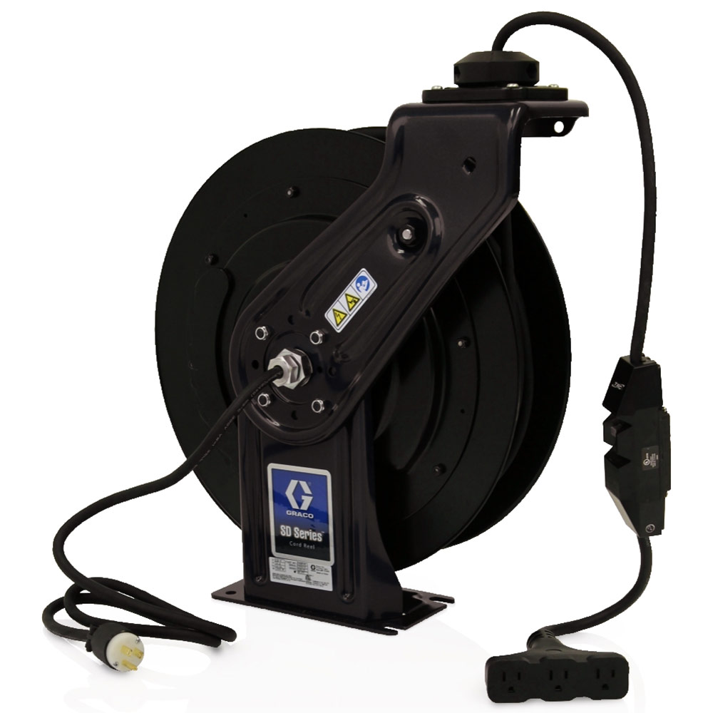 GR_24Y864-SD-Reel-GFCI_IMG1 Graco 24Y864 SD Series 5 Cord Reel with 50 ft GFCI cable