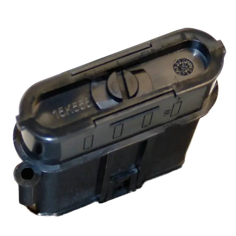Graco 255197 module battery showing rear housing and connector opening