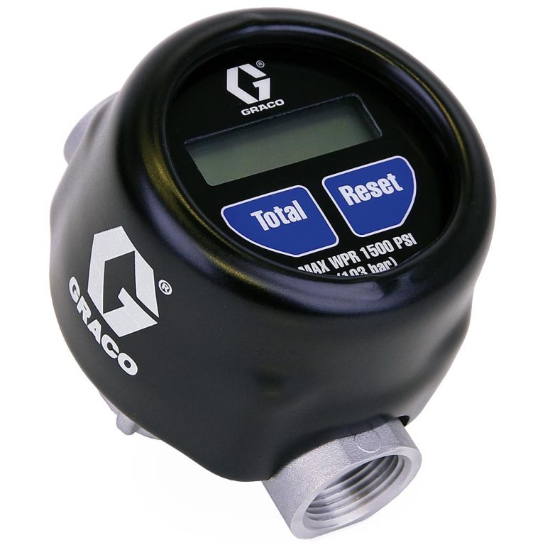 Graco 25C841 IM20 In-Line Oil Meter with LCD screen and 3/4-inch ports