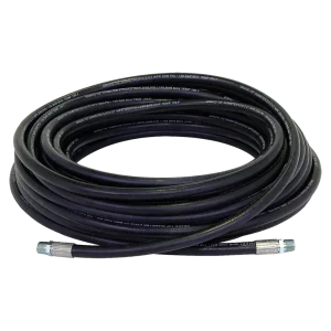 Graco 26C124 100 ft coupled hose assembly coiled for industrial fluid transfer