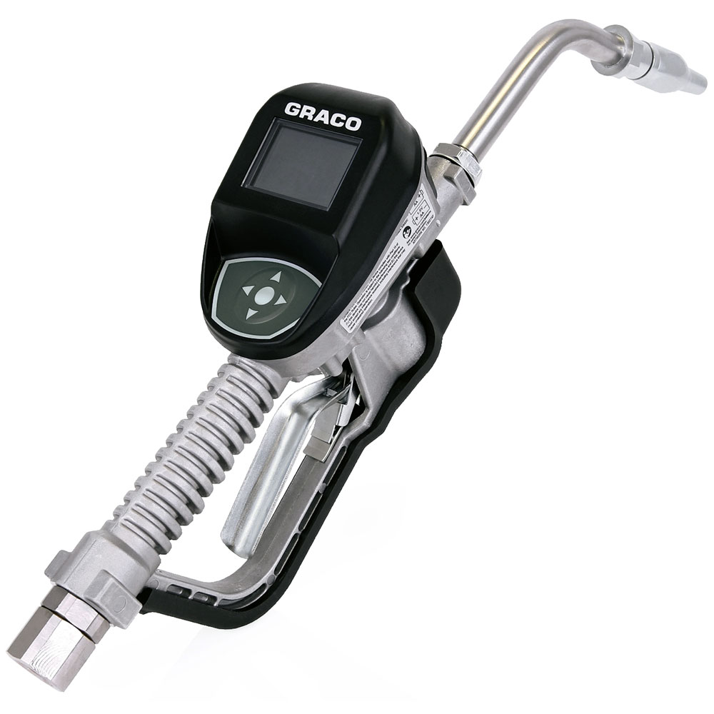 GR_26C384_IMG1 Graco 26C384 SDP8 Preset Oil Meter with Rigid Extension and Electronic Display