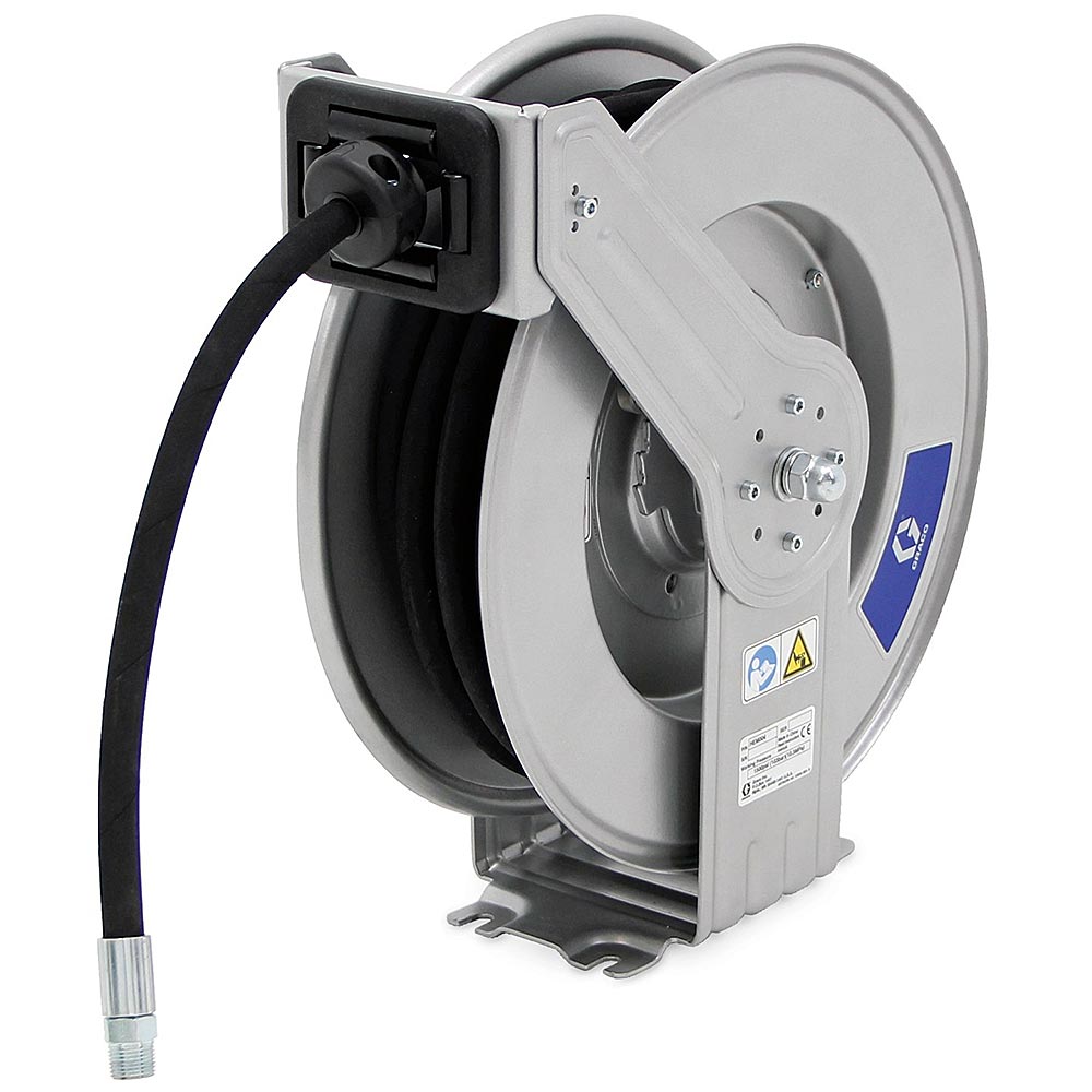 GR_HEL010_IMG1 Graco HEL010 LDX™ Series Hose Reel with 3/8 in. x 50 ft hose for air and water
