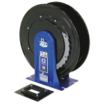 Graco XD30 Grease Hose Reel HSHB7B Metallic Blue with mounting block for hose