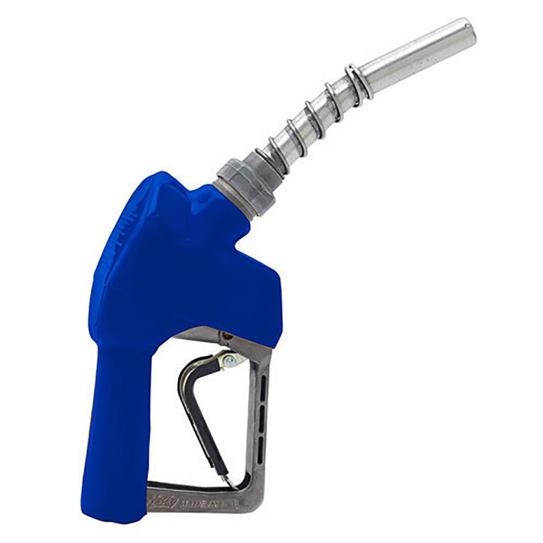 Husky XS fuel nozzle Amoco Blue 159559-21 side view