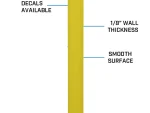 Yellow Bollard Cover 6" PPP-YL-06-060-S