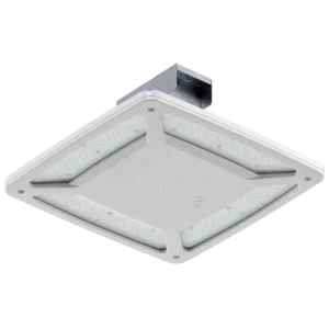 LSI SCVX LED canopy light with slim die-cast housing for petroleum station lighting