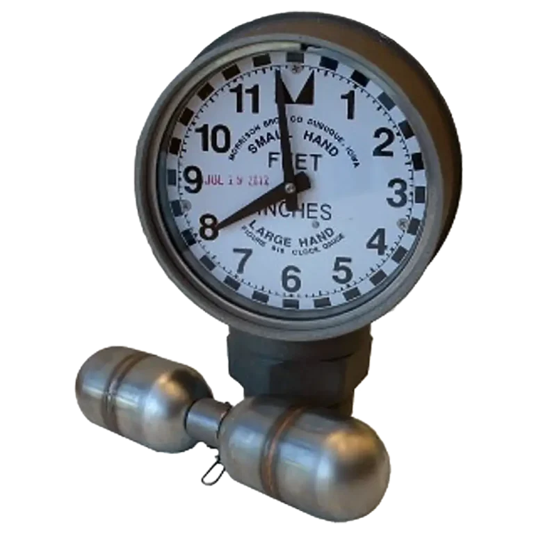 Morrison Brothers 818 mechanical clock gauge with standard float