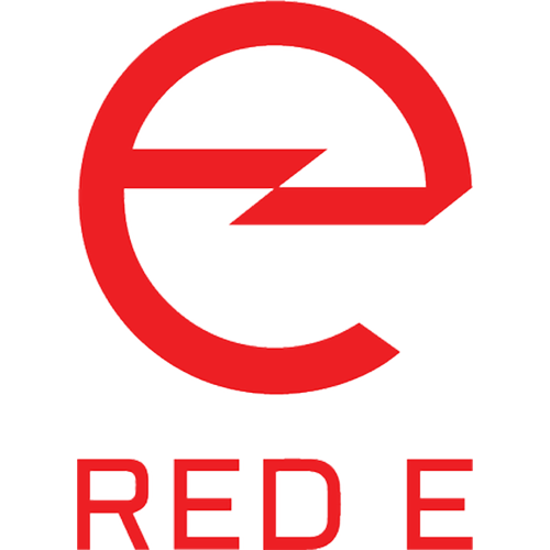 RED E Charge logo representing a Detroit-founded provider of comprehensive electric vehicle charging solutions.